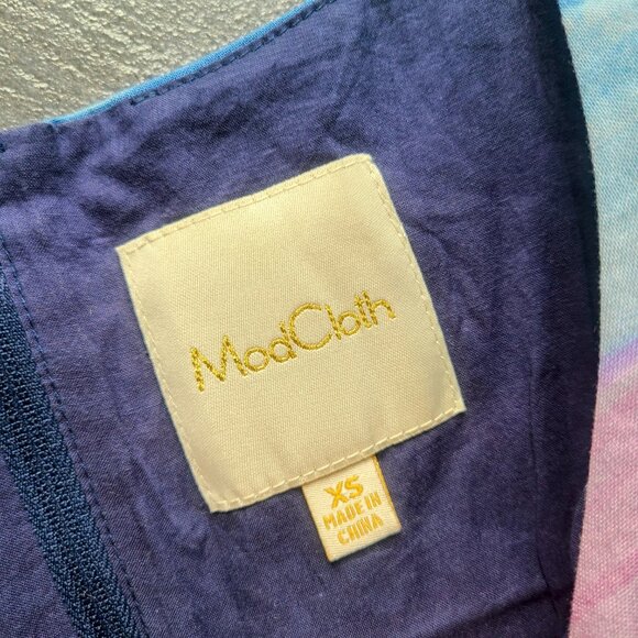 Modcloth Painted Desert Sunset Fit and Flare Dress Size XS - Picture 8 of 12